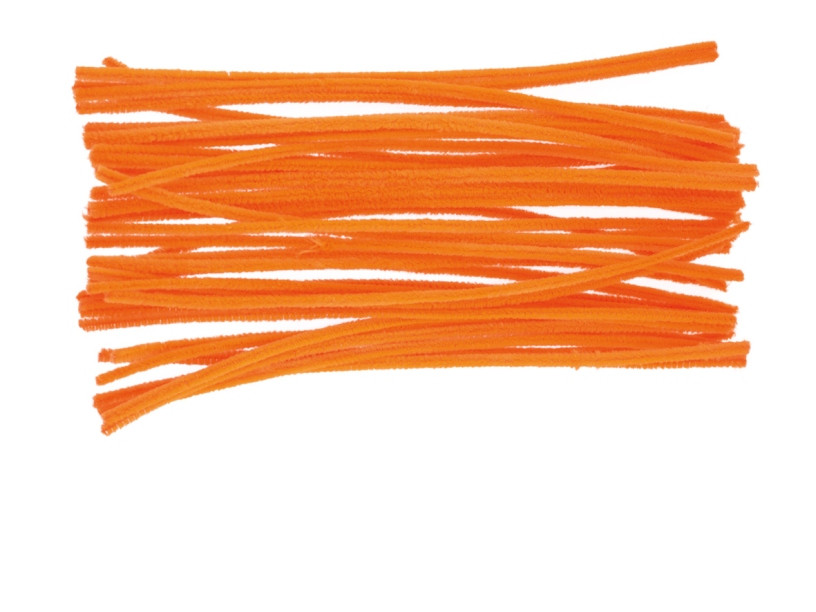 Druciki kreatywne pomarańczowe 30cm (40szt.) DR23 Brewis